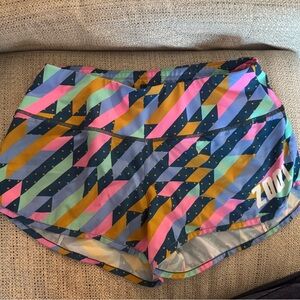 Zoot Women's Vibrant Striped Athletic Shorts